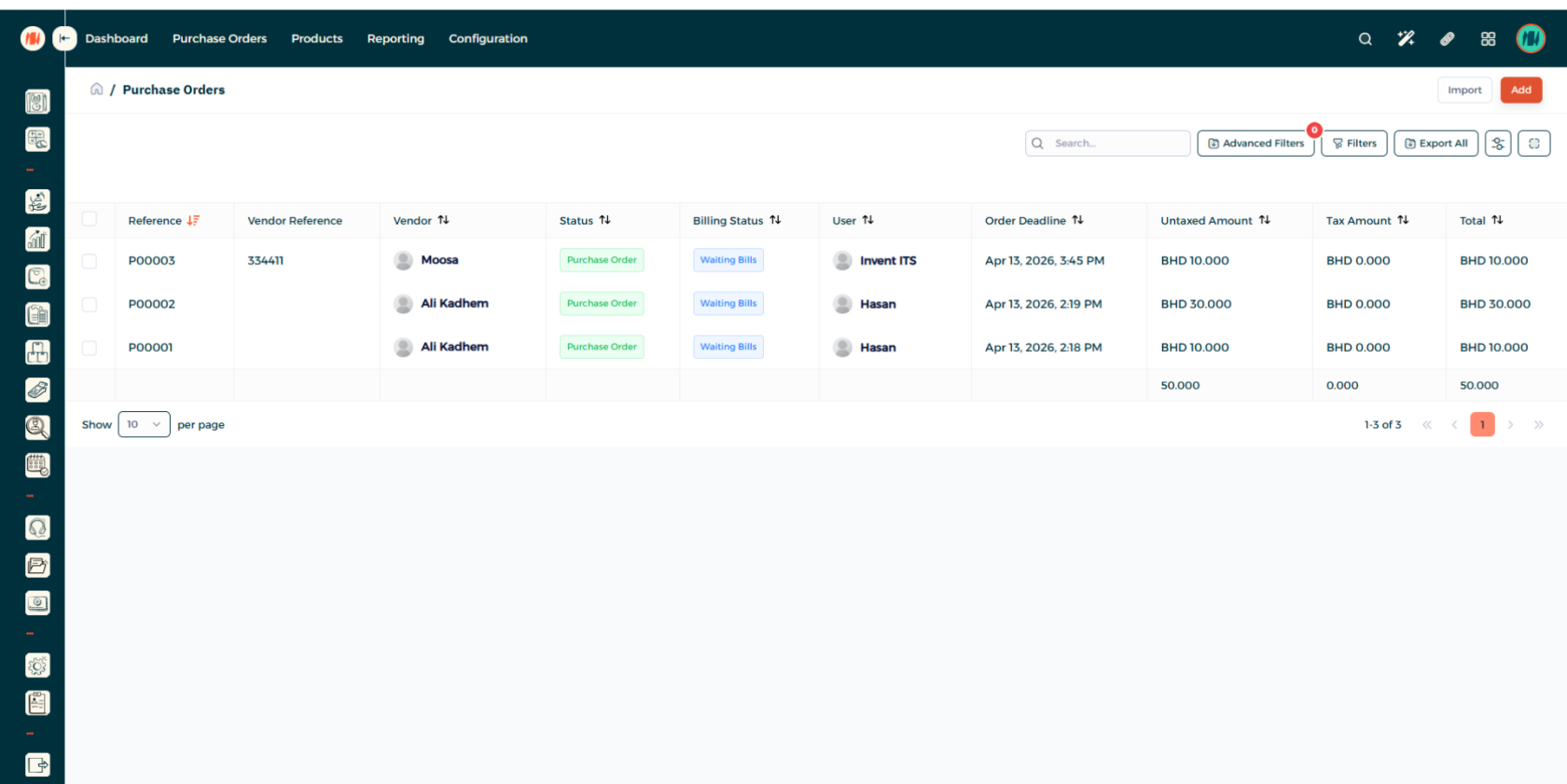 Step 2 - Create Purchase Order