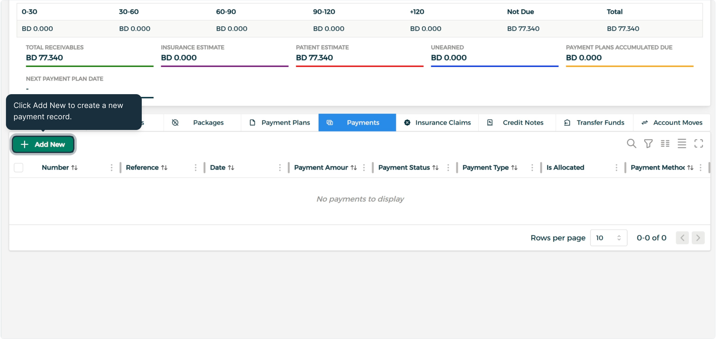 Step 3 - Add a New Payment
