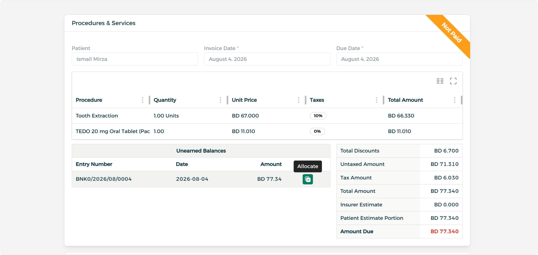 Step 4 - Allocate a Payment to an Invoice