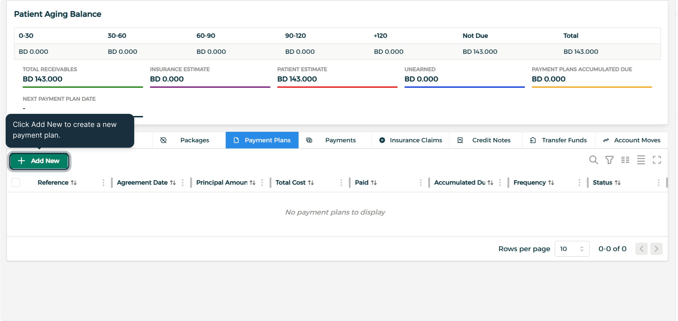 Step 1 - Initiate a Payment Plan