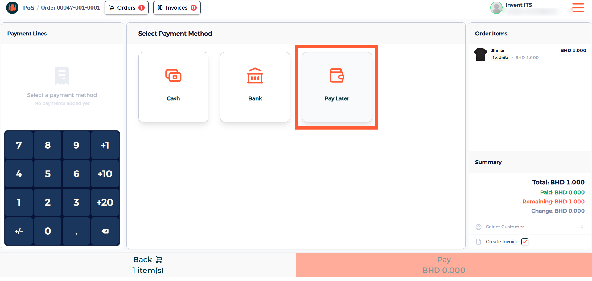 Step 4 - Use Wallet from Invoices