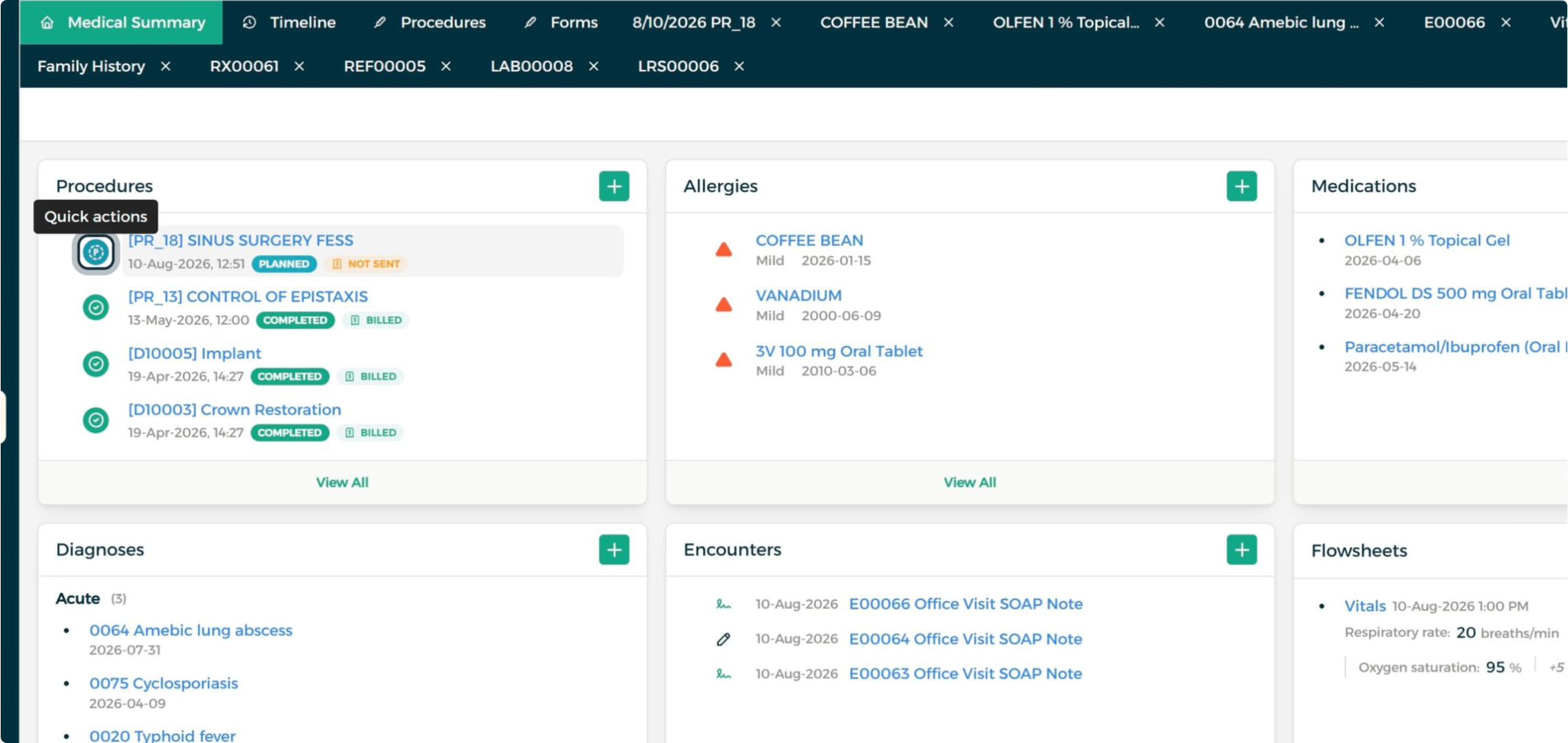 Step 1 - Open Quick Actions