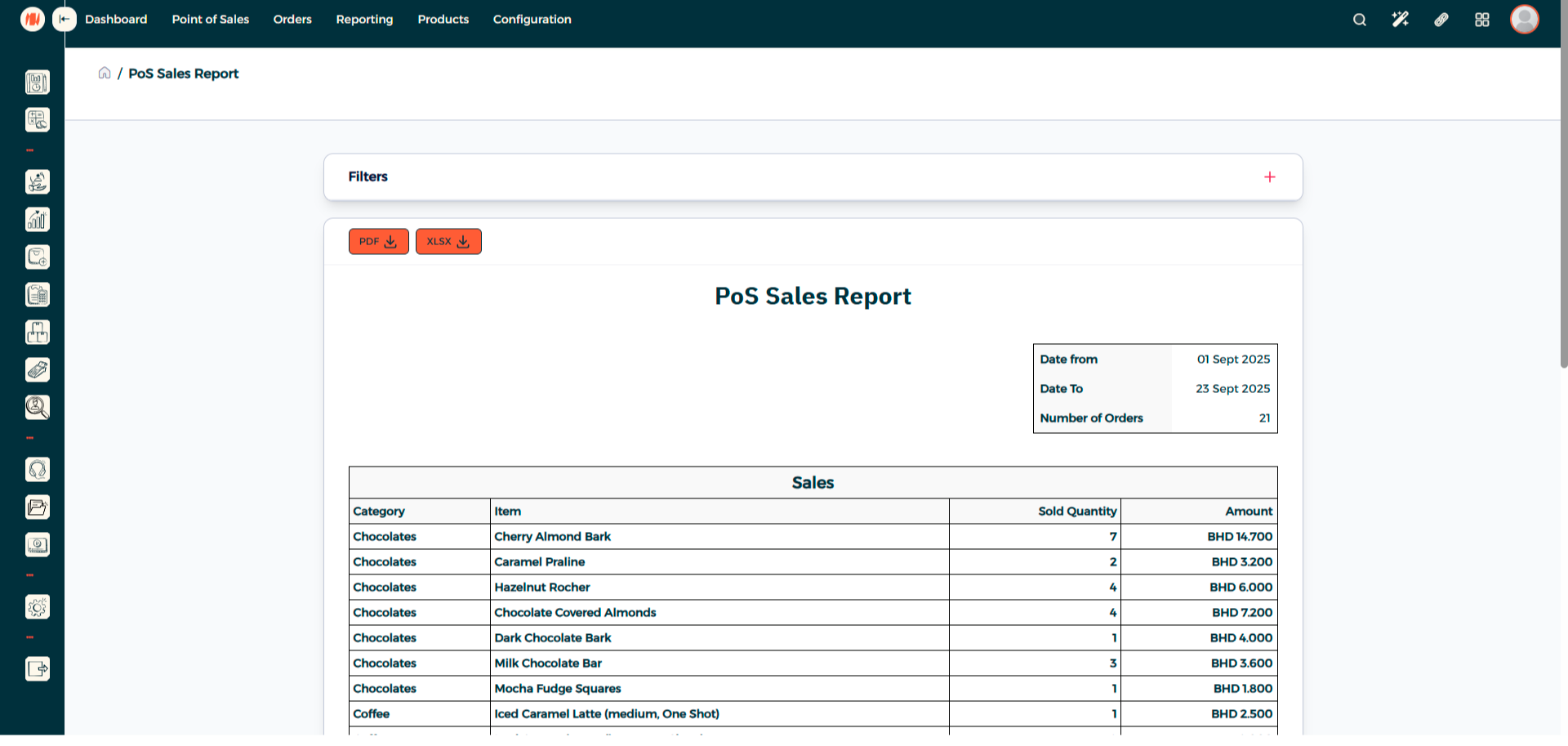 Step 4 -  POS Reports