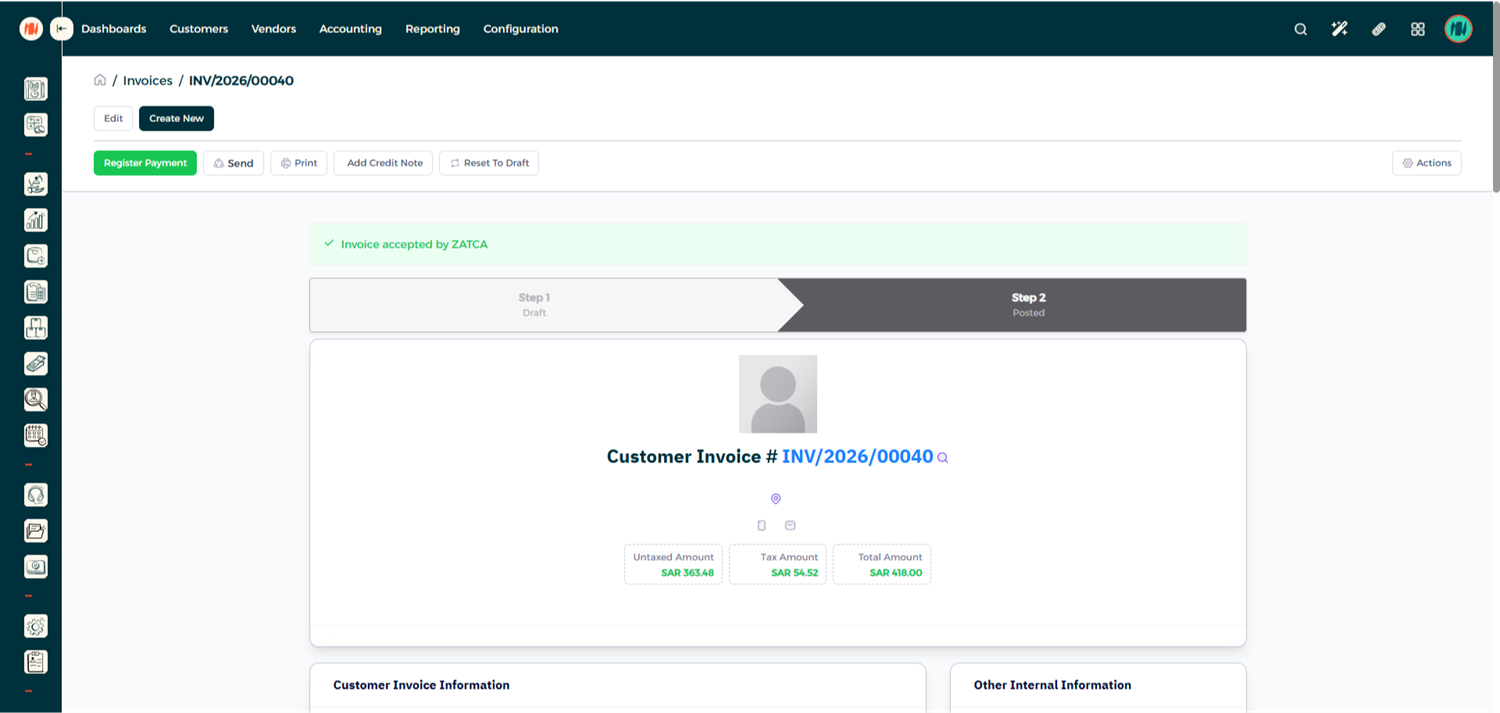 Step 4 - Check ZATCA Status